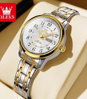 OLEVS 2891 Women Silver Gold White