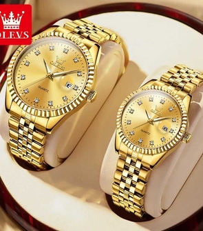 OLEVS 5526 Couple Gold