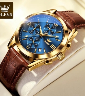 OLEVS 2872 Coffee Gold Blue