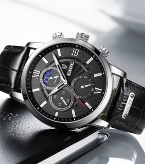 LIGE LG8932 Black Silver Black