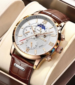 LIGE LG8932 Coffee Gold White