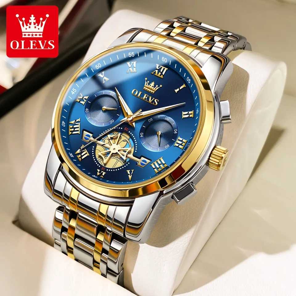 OLEVS 2859 Silver Gold Blue