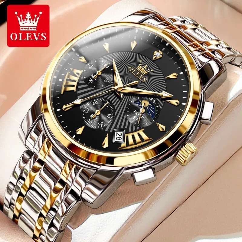 OLEVS 2892 Silver Gold Black