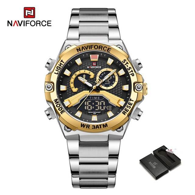 NAVIFORCE NF9207 Silver Gold Black