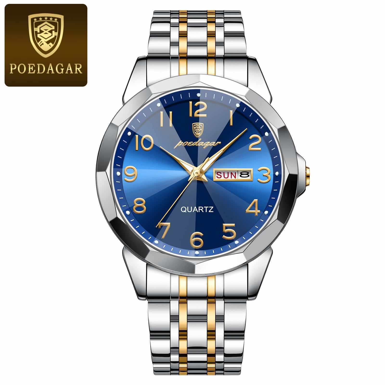 POEDAGAR 852 Silver Gold Blue