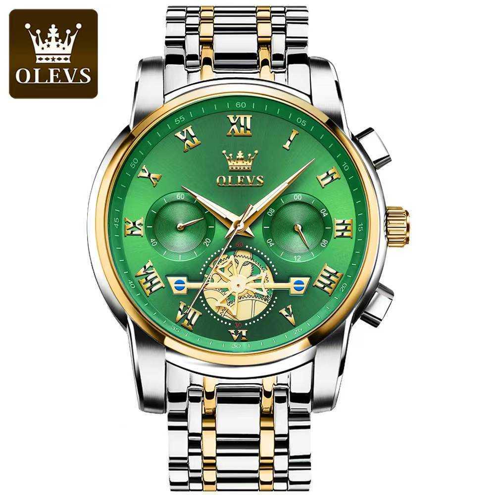 OLEVS 859 Silver Gold Green