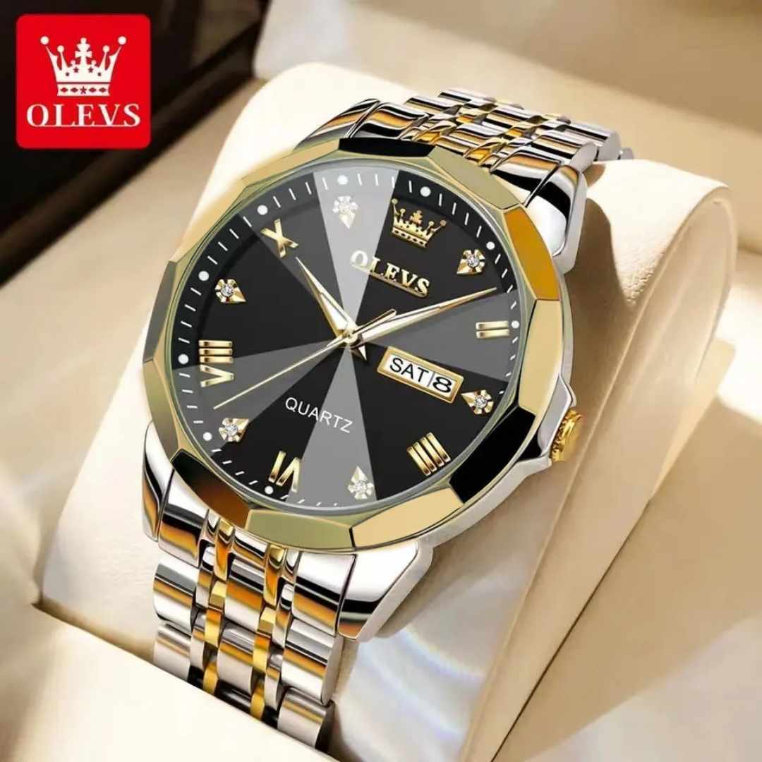 OLEVS 931 Silver Gold Black