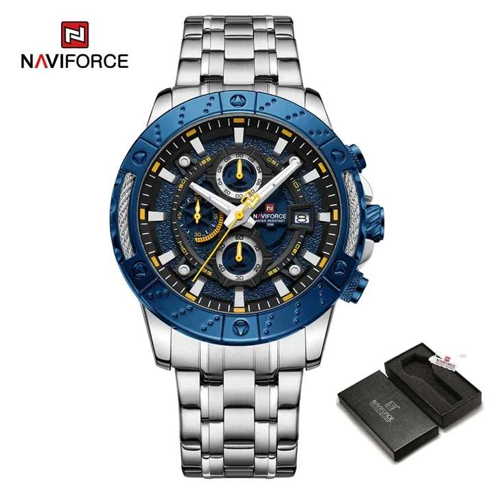 NAVIFORCE NF9227 Silver Blue Black