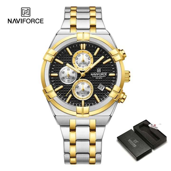 NAVIFORCE NF8042 Silver Gold Black