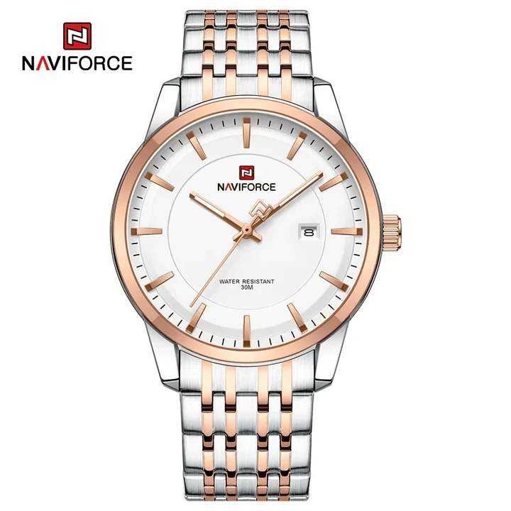 NAVIFORCE NF9228 Silver Rose Gold