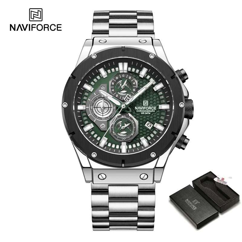 NAVIFORCE NF8026 Silver Black Green