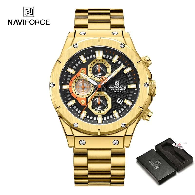 NAVIFORCE NF8026 Gold Black