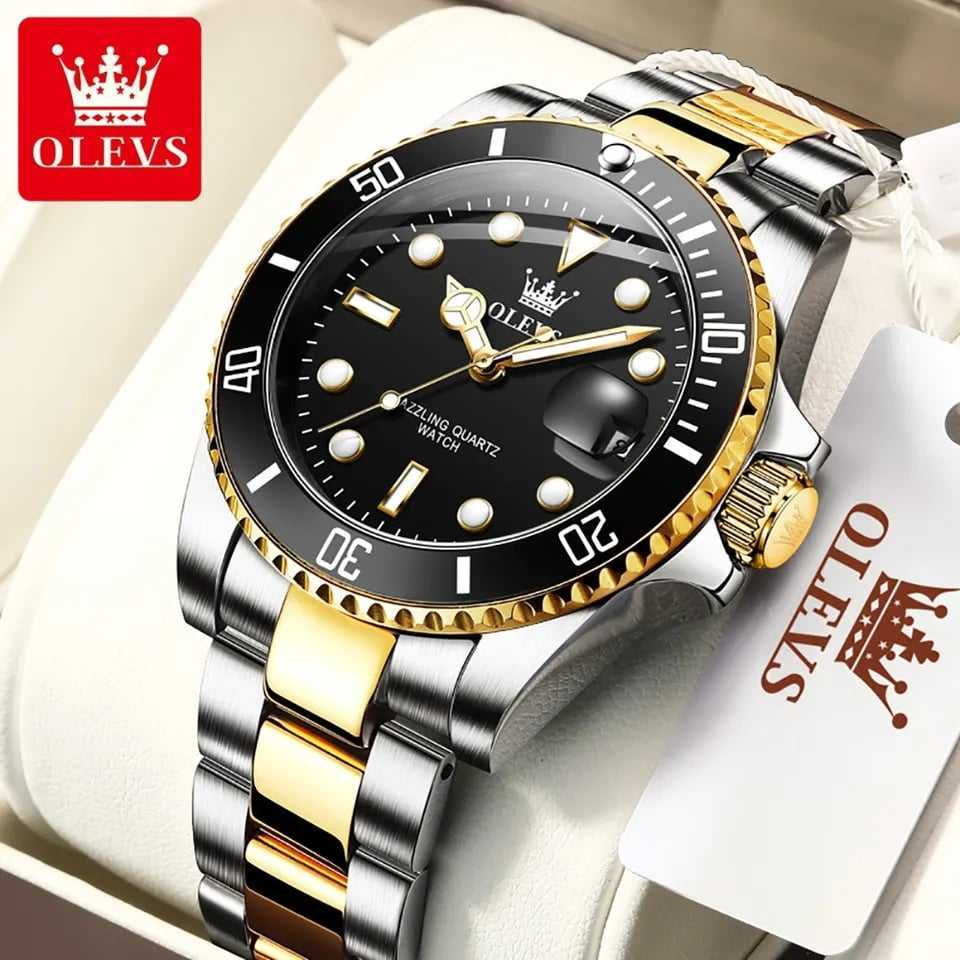 OLEVS 5885 Silver Gold Black