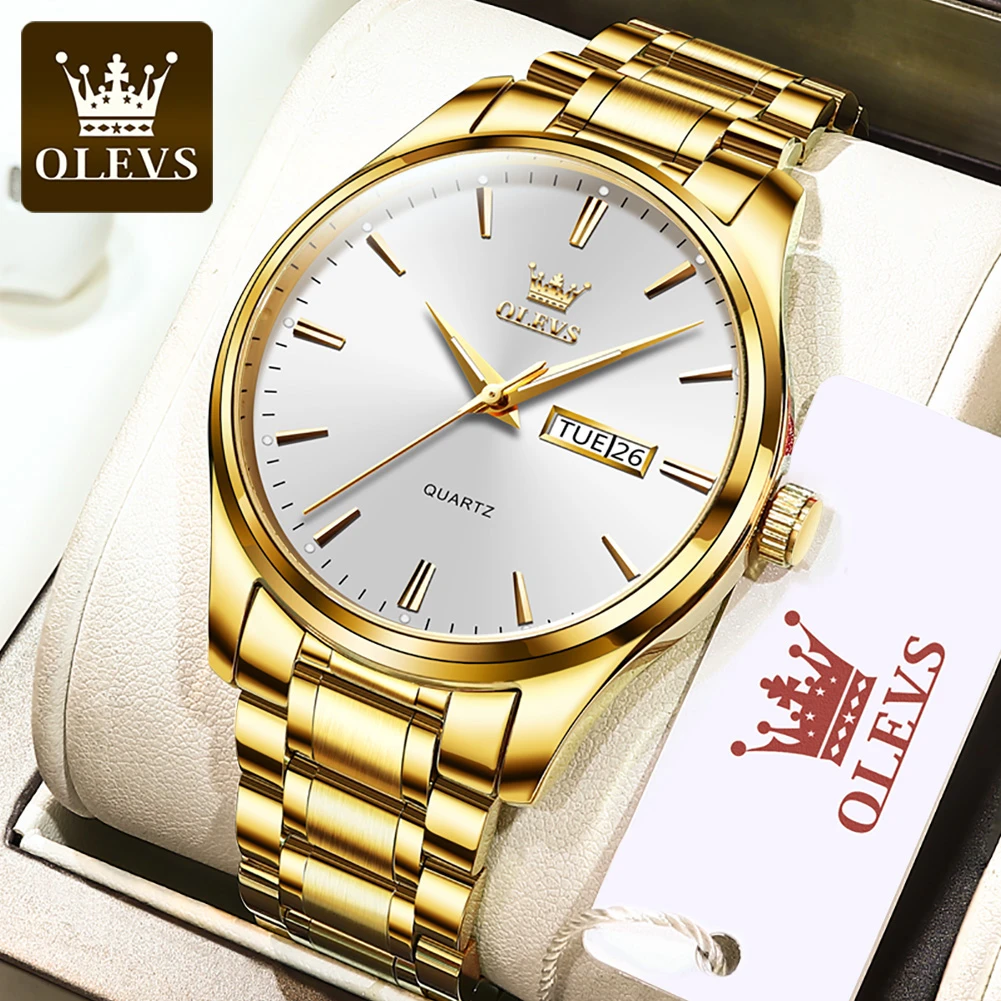 OLEVS 6898 Gold White