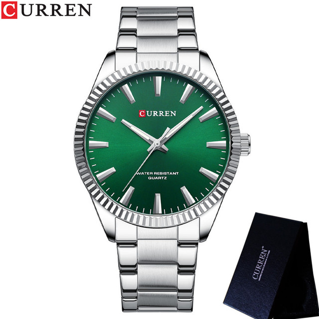 CURREN 8425 Silver Green