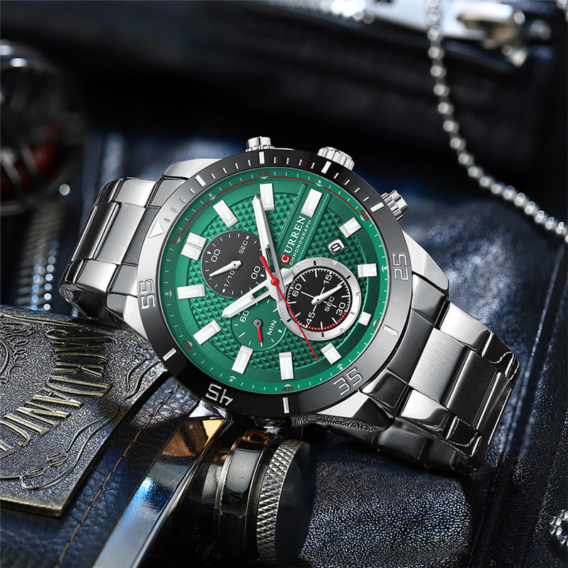 CURREN 8417 Silver Green