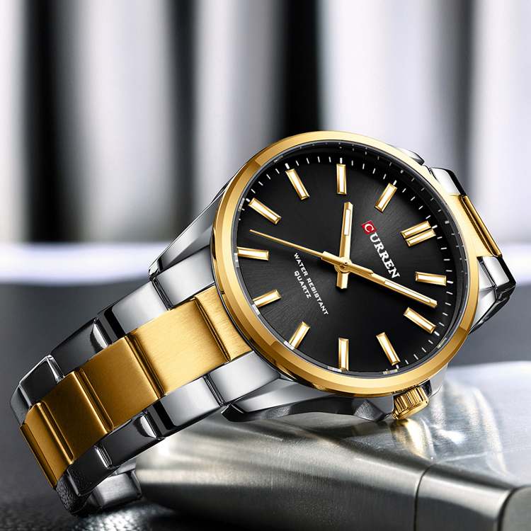 CURREN 9090 Silver Gold Black