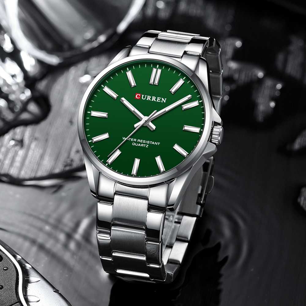 CURREN 9090 Silver Green