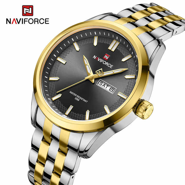 NAVIFORCE NF9203 Silver Gold Black