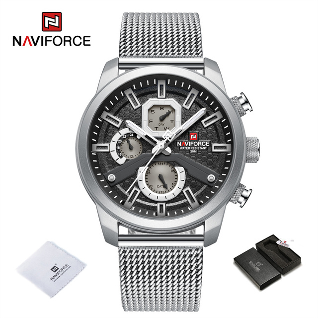 NAVIFORCE NF9211 Silver Black