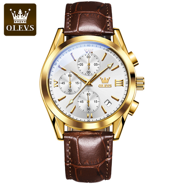 OLEVS 5610 Coffee Gold White