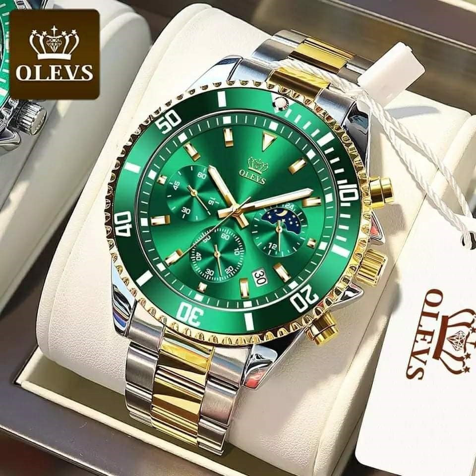 OLEVS 2870 Silver Gold Green