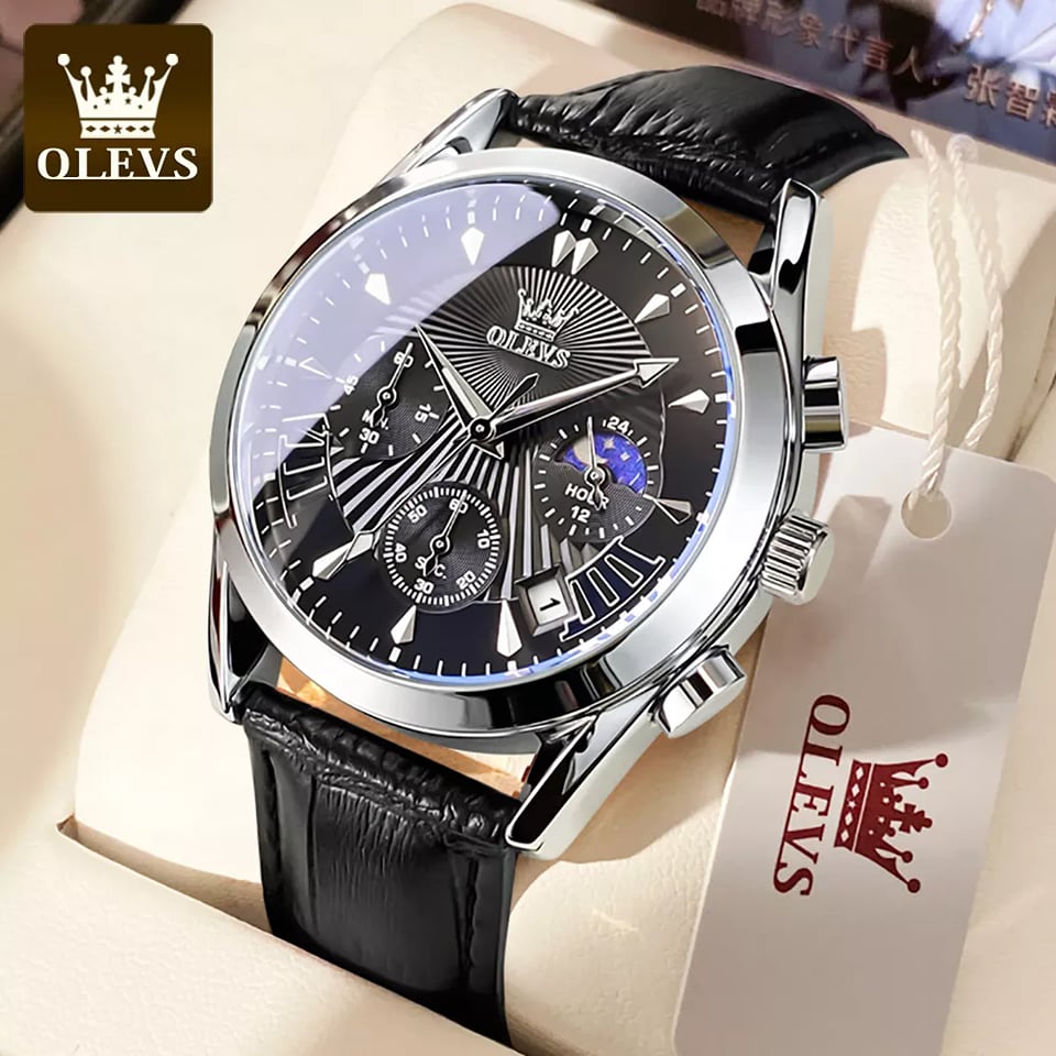 OLEVS 287 Black Silver