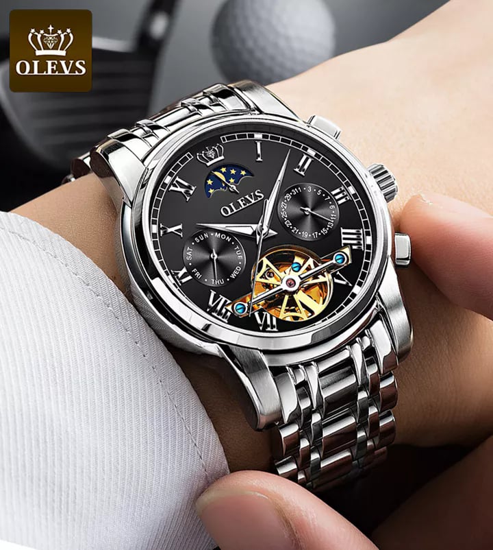 OLEVS 6617 Silver Gold Black