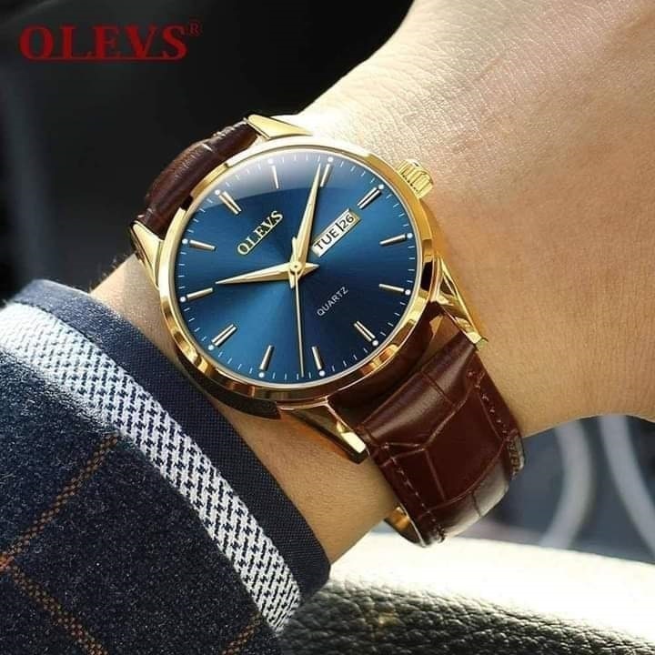 OLEVS 868 Coffee Gold Blue